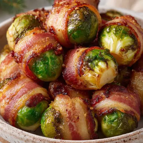 Easy Air Fryer Bacon-Wrapped Brussels Sprouts