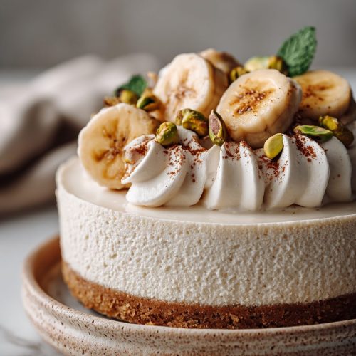 Easy Banana Cream Cheesecake Recipe