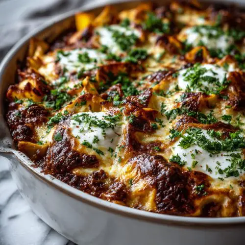 Easy Beef Tortellini Enchiladas