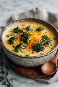 Easy Broccoli Cheese Potato Soup