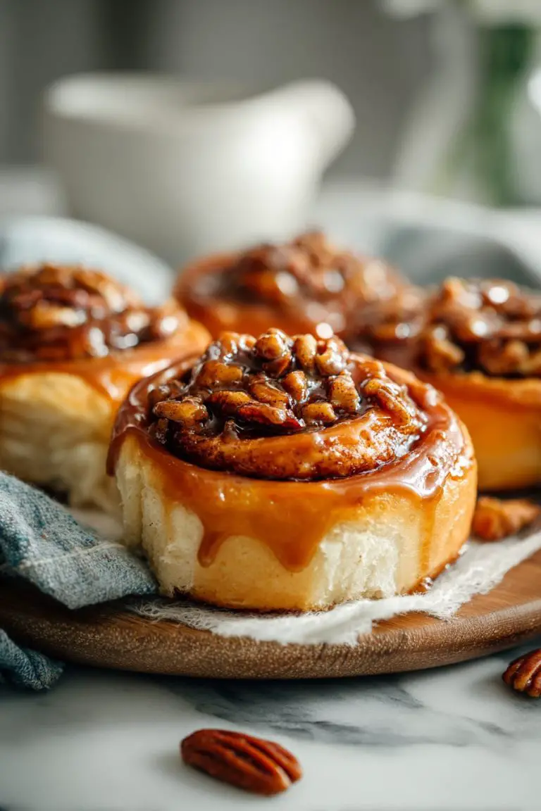 Easy Caramel Pecan Cinnamon Rolls