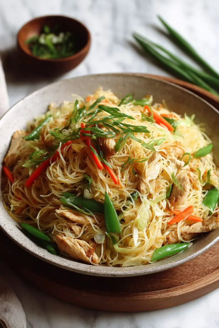 Easy Chicken Pancit Bihon Recipe