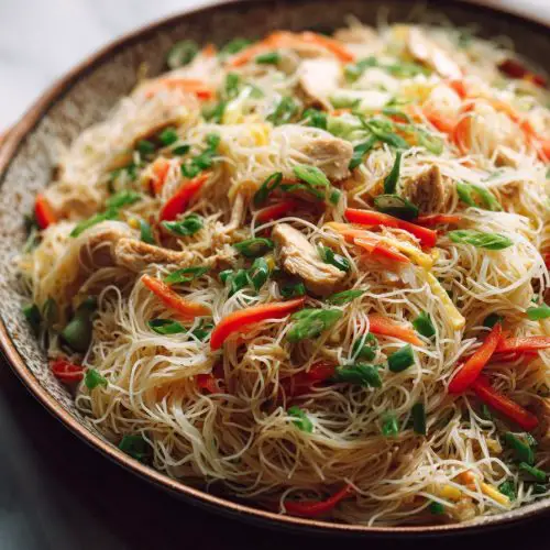 Easy Chicken Pancit Bihon Recipe