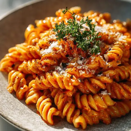 Easy Creamy Tomato Garlic Pasta