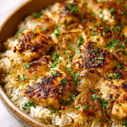 Easy French Onion Chicken Skillet