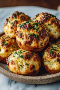 Easy Garlic Parmesan Cheeseburger Bombs