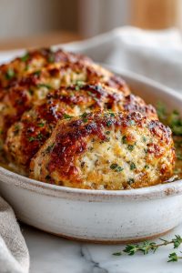 Easy Garlic Parmesan Chicken Meatloaves