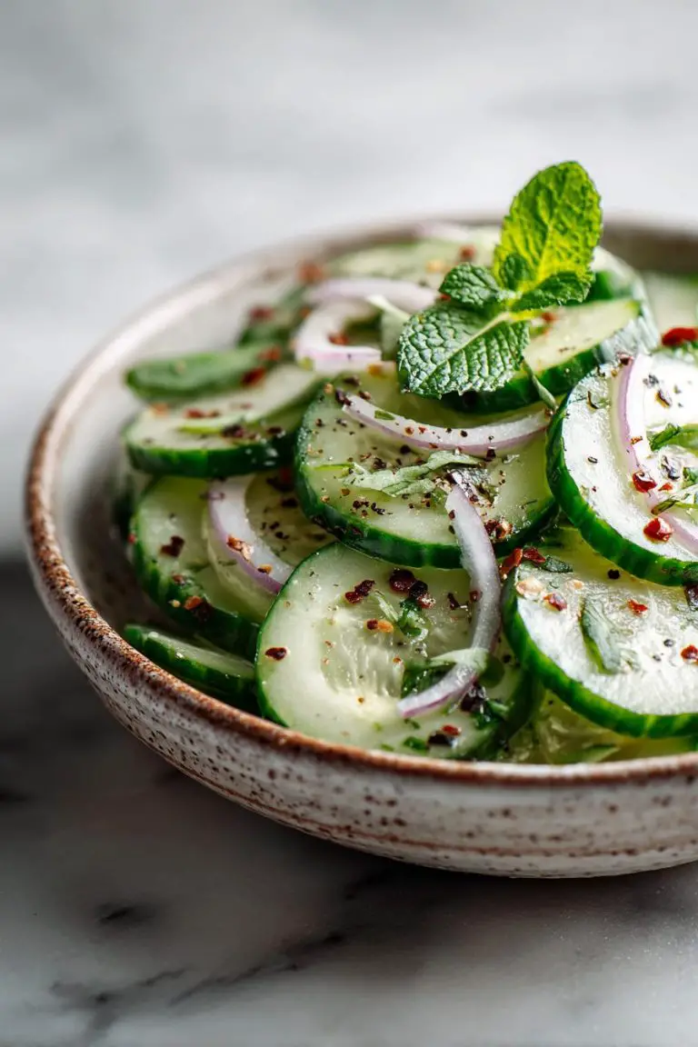 Easy German Cucumber Salad Recipe