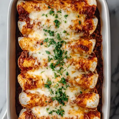Easy Ground Beef Enchiladas