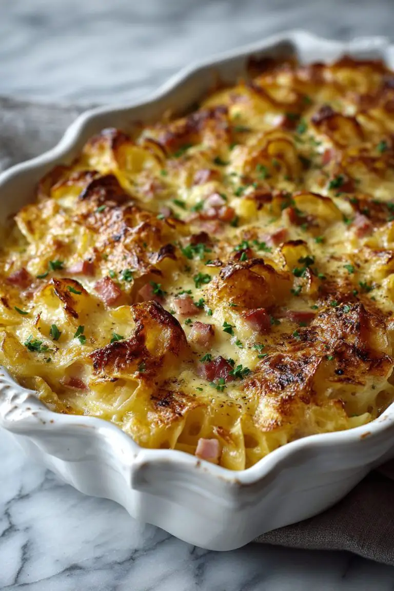 Easy Ham and Noodle Casserole