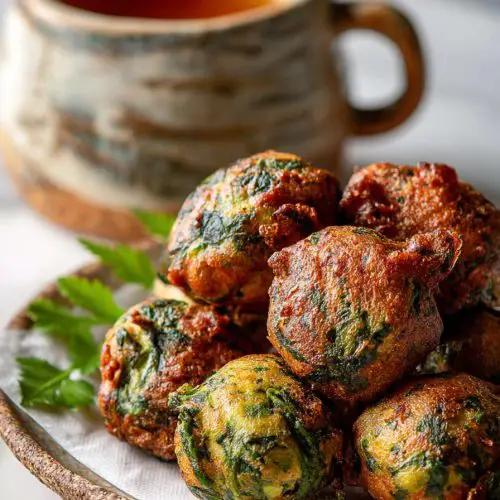 Easy Keerai Spinach Bonda Recipe