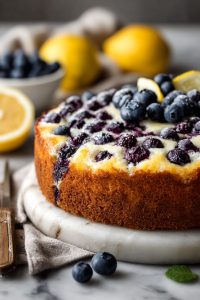 Easy Lemon Blueberry Cake Recipe