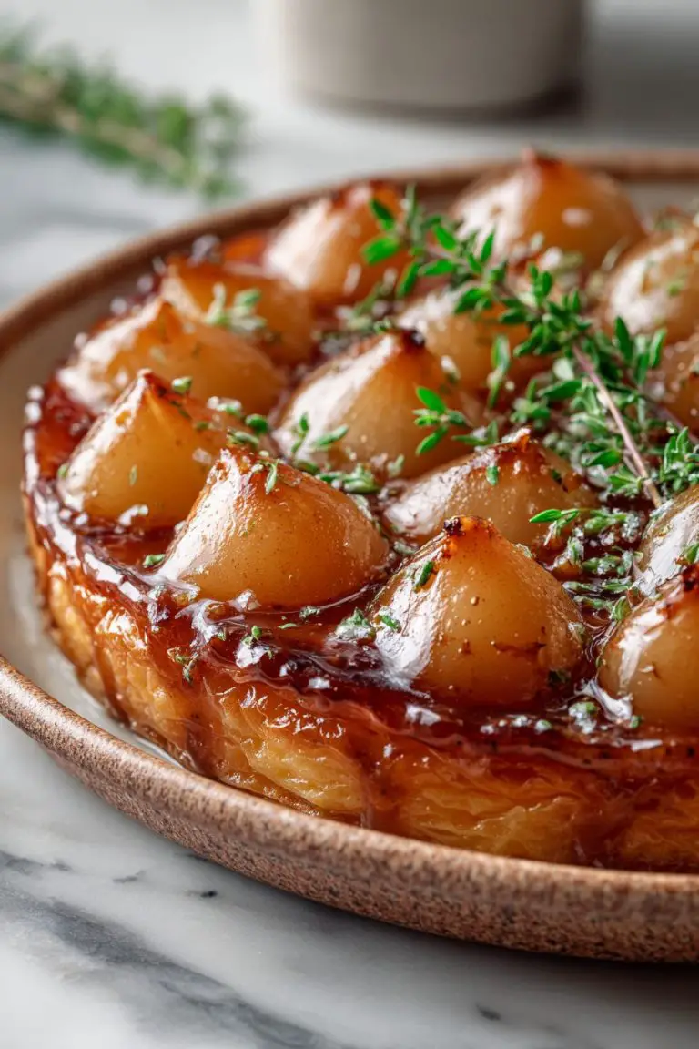 Easy Maple Pear Tarte Tatin
