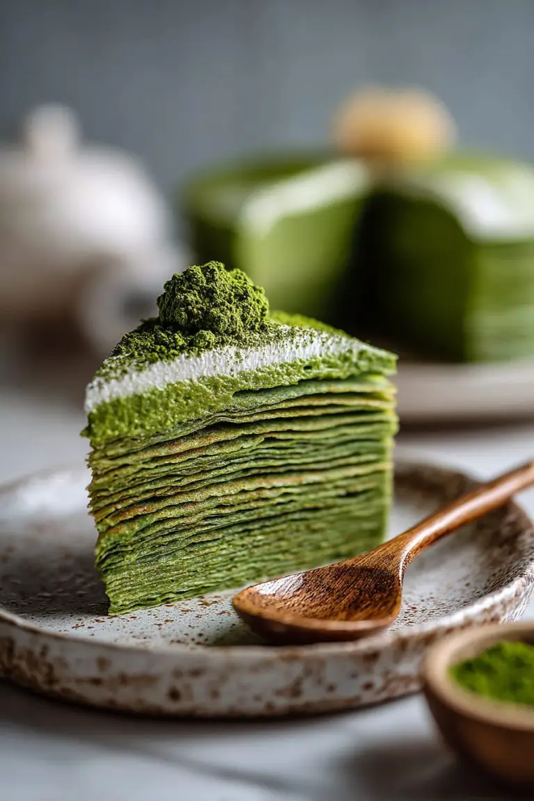 Easy Matcha Crepe Cake Recipe