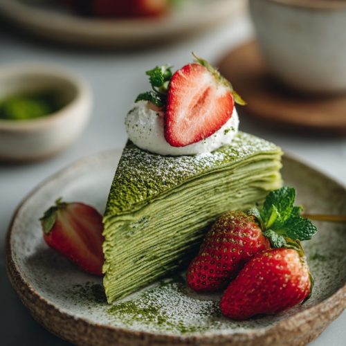 Easy Matcha Crepe Cake Recipe