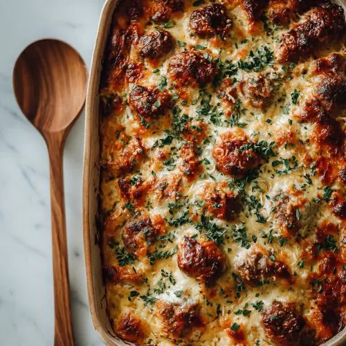 Easy Meatball Casserole Recipe