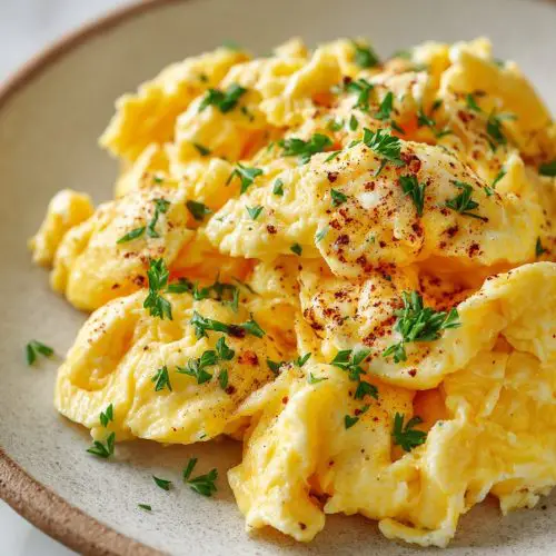Easy Microwave Scrambled Eggs
