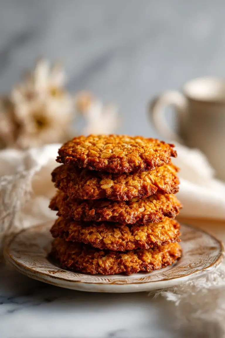 Easy Oatmeal Lace Cookies