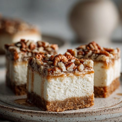 Easy Pecan Cheesecake Bars