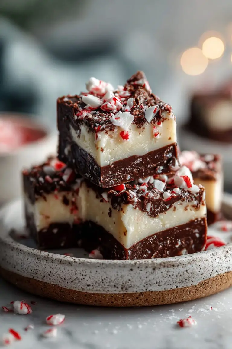 Easy Peppermint Bark Fudge Recipe