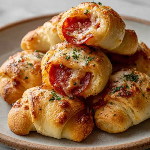 Easy Pepperoni Pizza Crescent Rolls