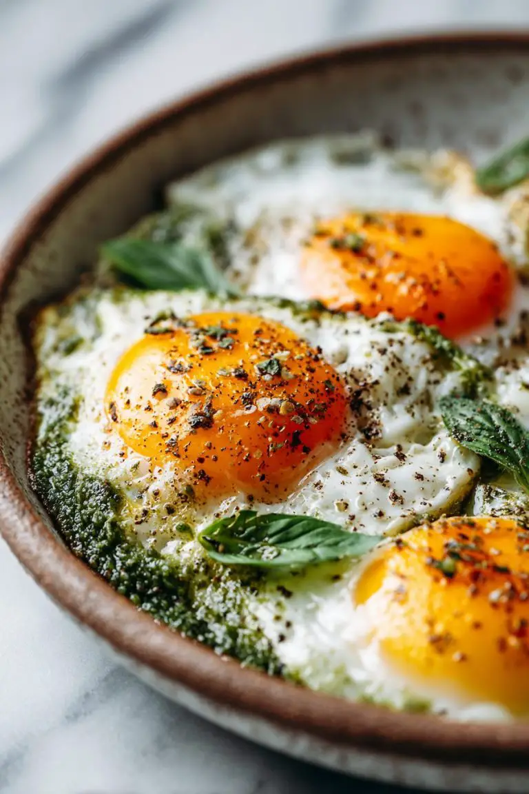 Easy Pesto Eggs Recipe