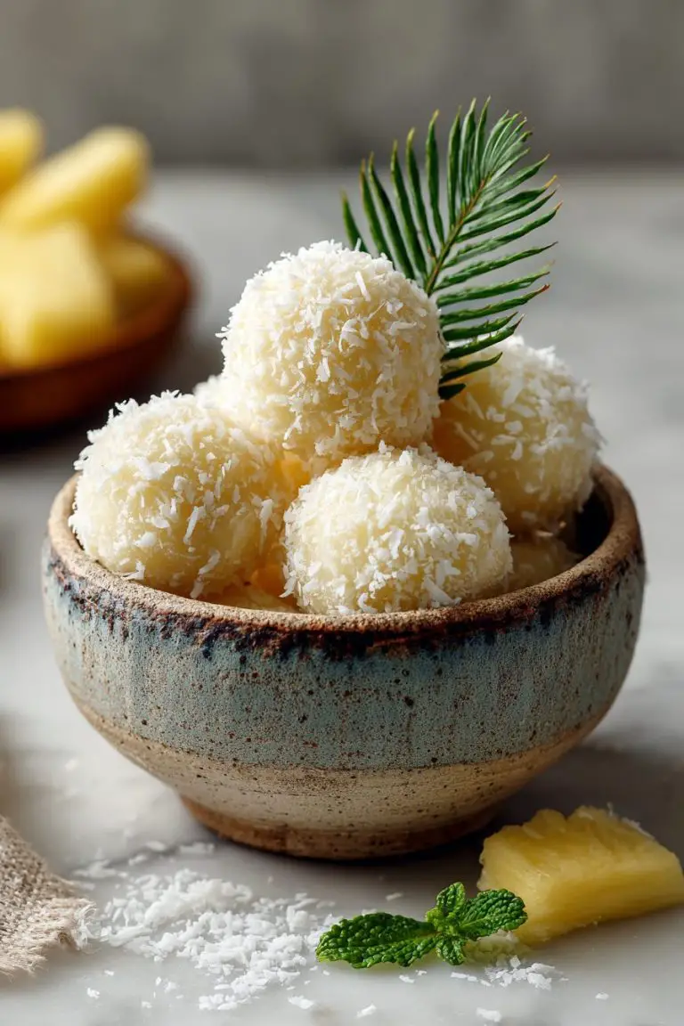 Easy Pineapple Coconut Snowballs