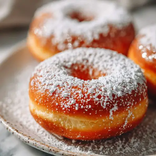 Easy Powdered Sugar Donuts