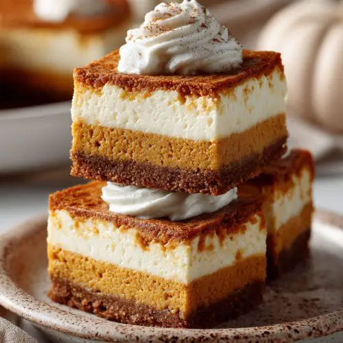Easy Pumpkin Cheesecake Bars
