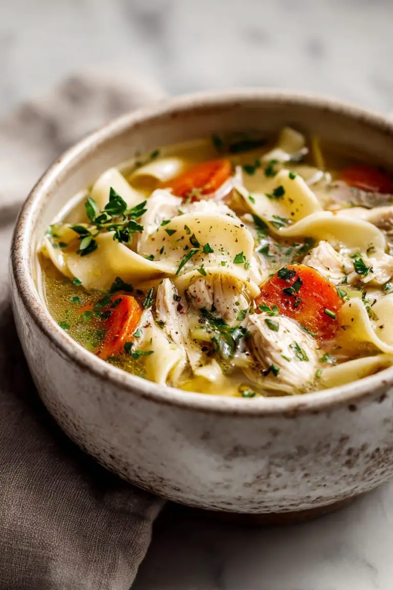 Easy Slow Cooker Chicken Noodle Soup