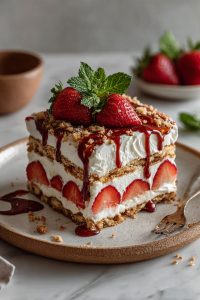 Easy Strawberry Icebox Cake Recipe