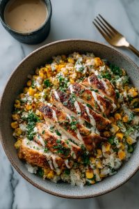 Easy Street Corn Chicken Rice Bowl