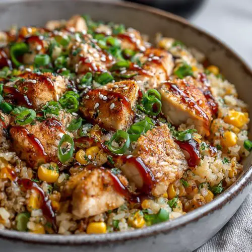 Easy Street Corn Chicken Rice Bowl