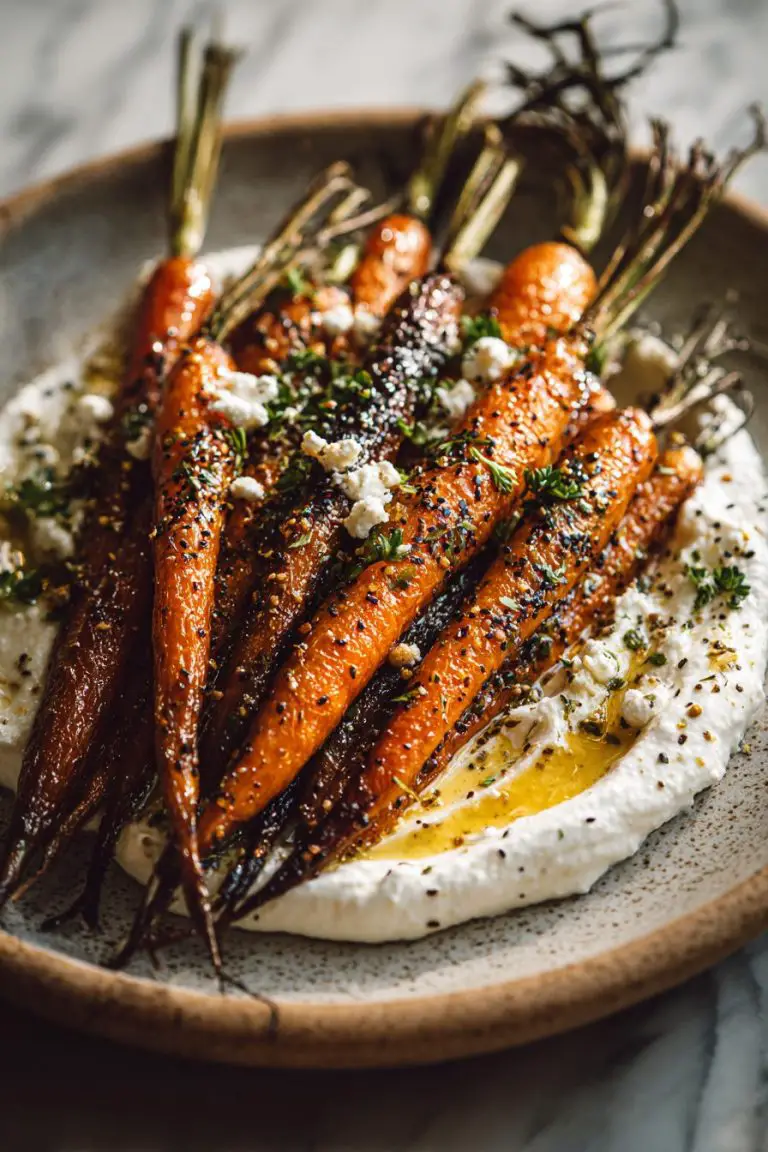 Easy Whipped Ricotta with Roasted Carrots