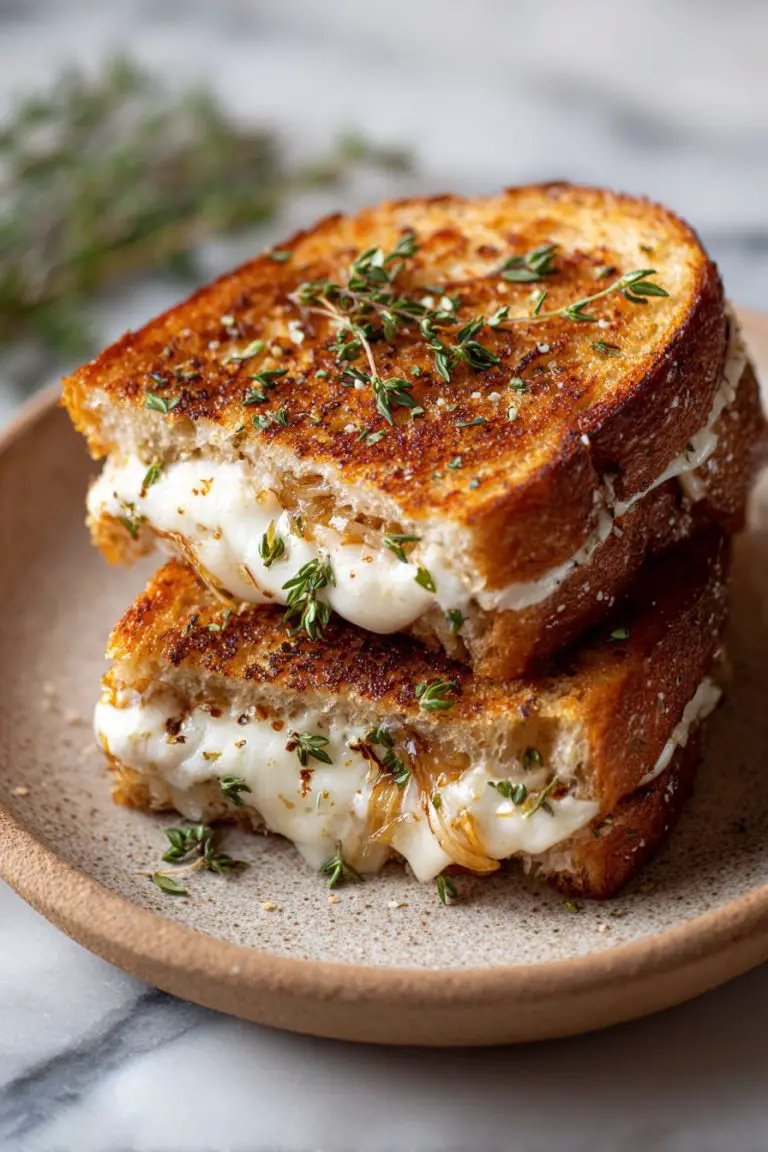 French Onion Grilled Cheese Delight