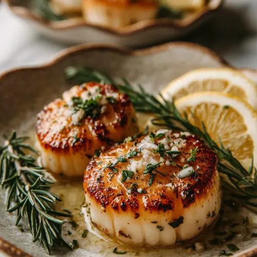 Garlic Lemon Butter Scallops Recipe