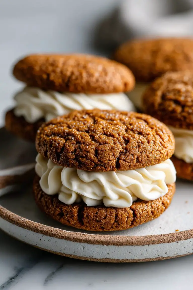 Ginger Molasses Cookies with Eggnog Frosting