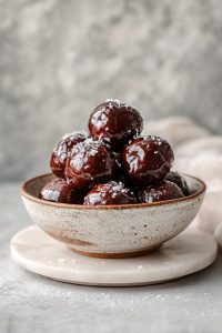 Glazed Chocolate Donut Holes