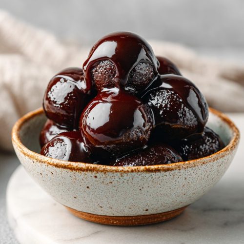 Glazed Chocolate Donut Holes