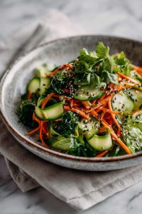 Layered Sesame Salad Delights