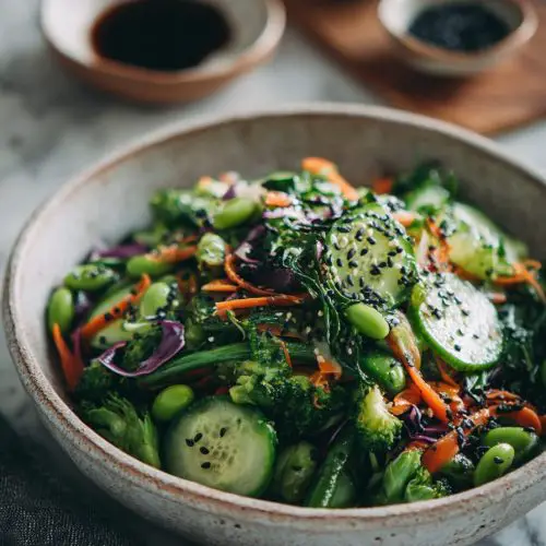 Layered Sesame Salad Delights