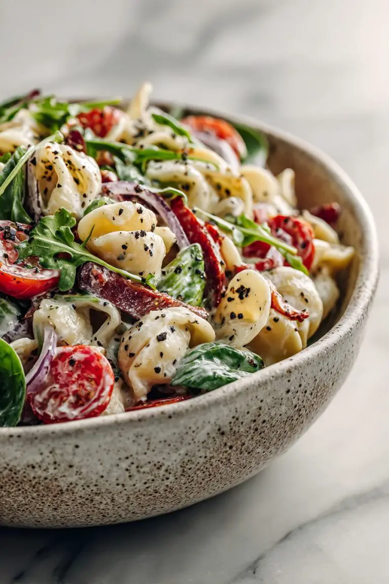 Layered Spring Pasta Salad Delight