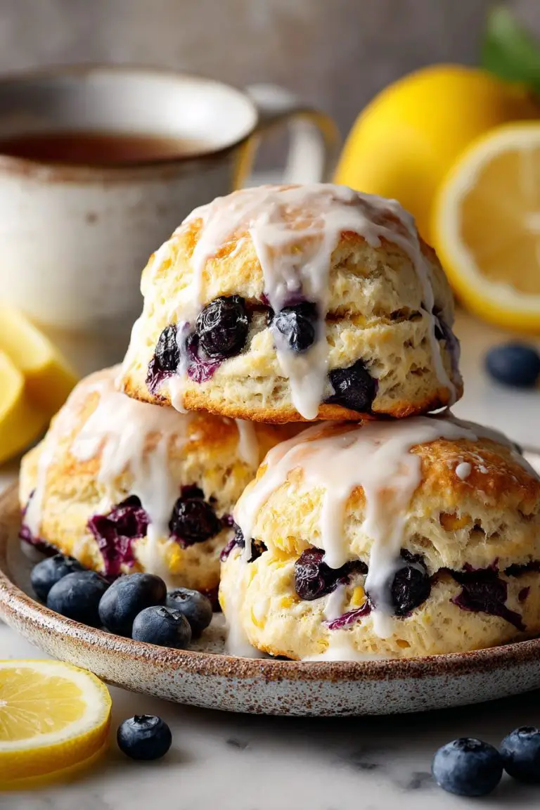 Lemon Blueberry Scone Bliss