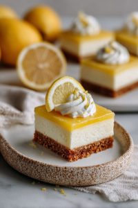 Lemon Cream Bars Recipe