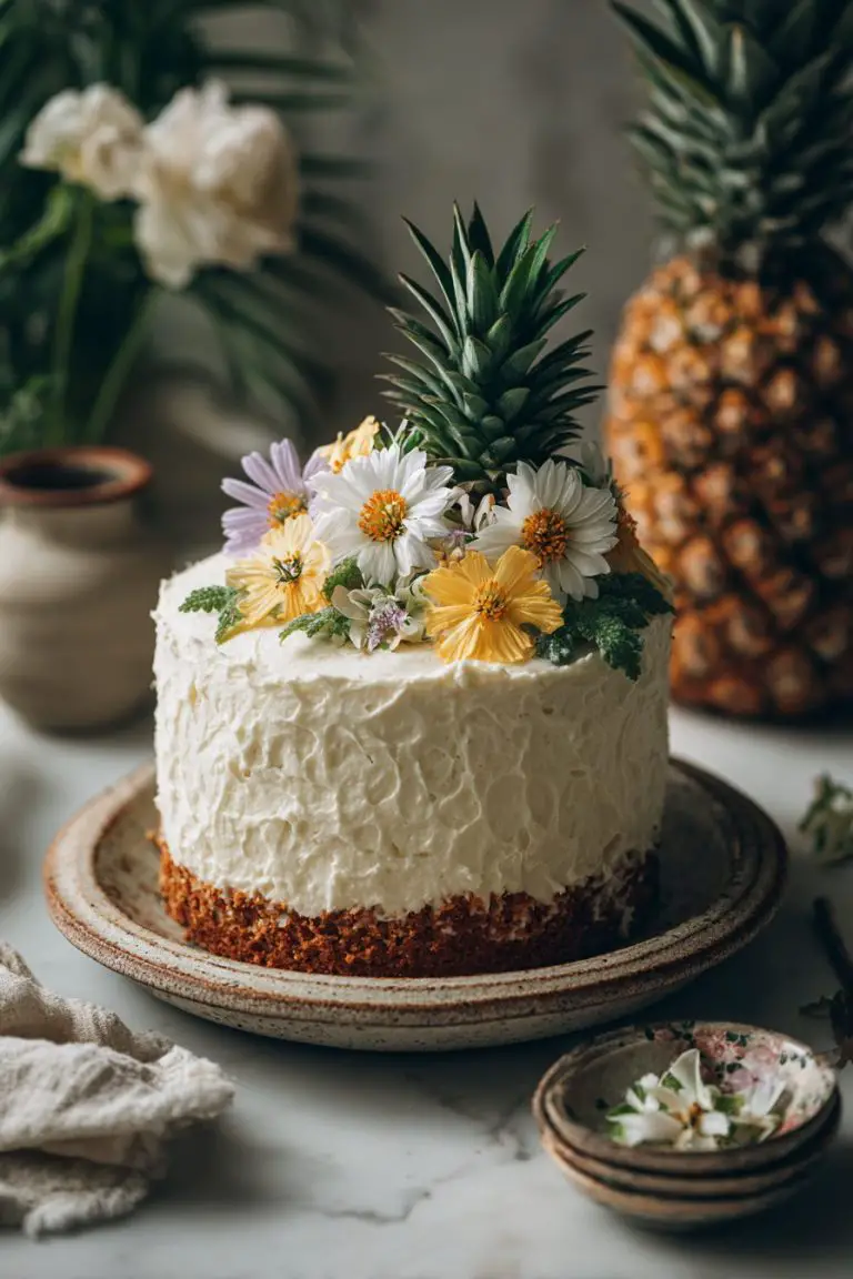 Moist Pineapple Cake with Cream Cheese Frosting