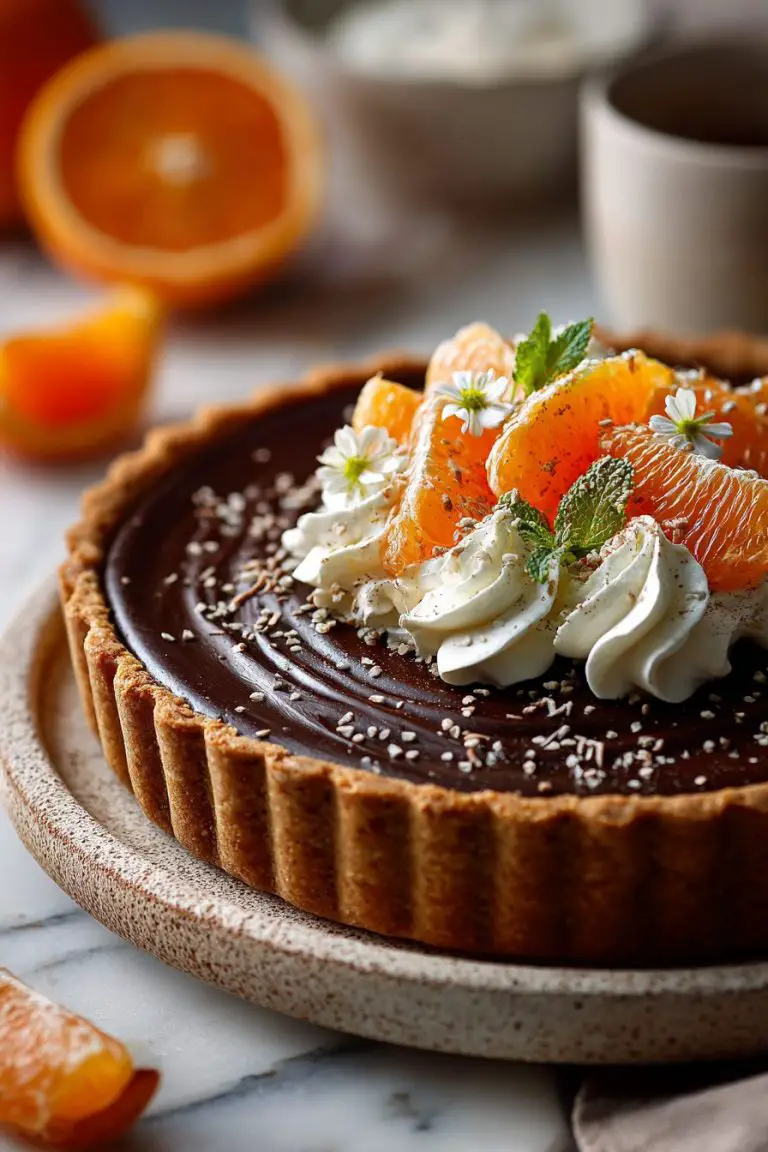 No-Bake Chocolate Orange Tart