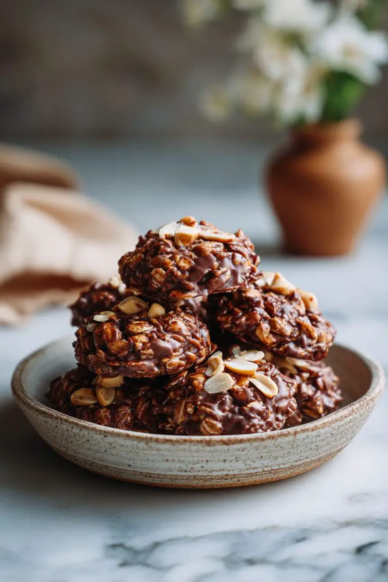 No-Bake Peanut Butter Crunch Cookies