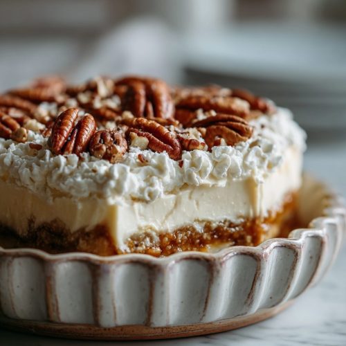 No-Bake Pecan Pie Lasagna