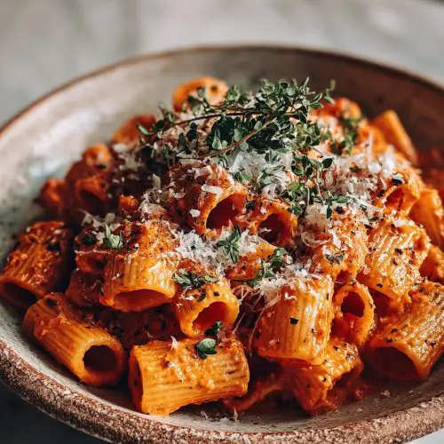 Not Spicy Vodka Pasta Recipe