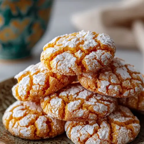 Orange Crinkle Cookies